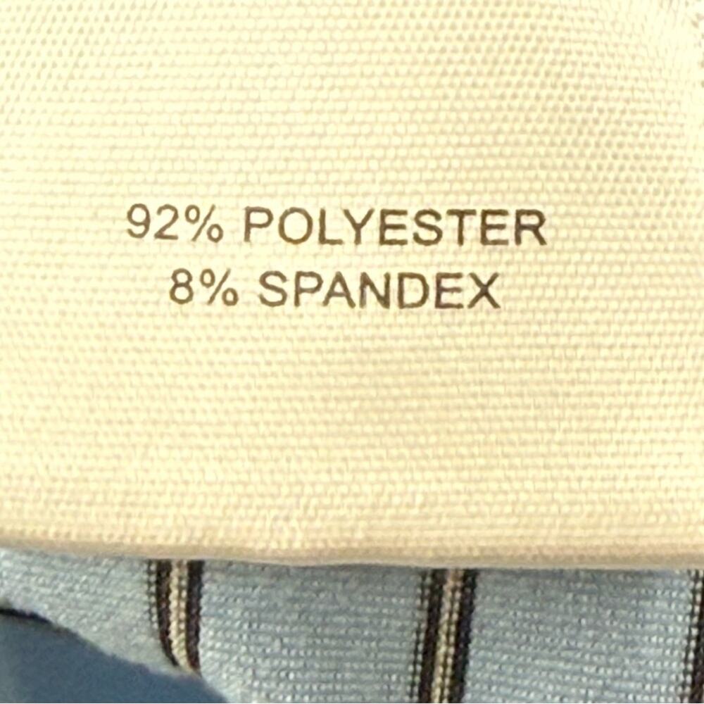 Peter Millar Summer Comfort Cottage Blue / Black Competition Stripe Polo Size XL - Picture 8 of 11